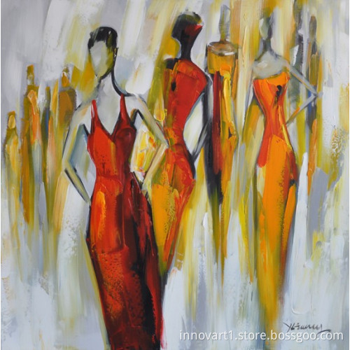 modern figure art oil painting on canvas
